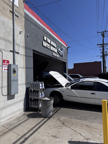 In the hood (of a car) auto repair